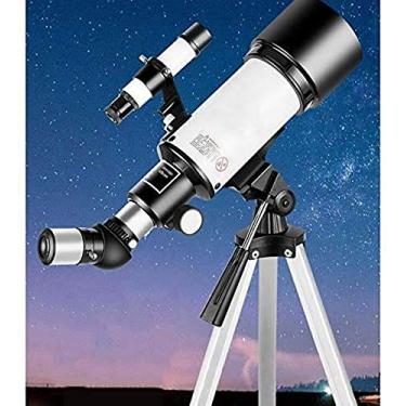 Imagem de Telescópio com bolsa de transporte e ocular de 10 mm/25 mm, abertura de 70 mm, telescópio portátil para adultos e iniciantes