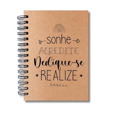Imagem de Caderno Sem Pautas Capa Dura 200 Fls 400 Pág A5 Sonhe Realize