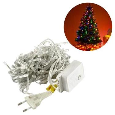 Imagem de Pisca Pisca 220v Natal Led 100 Lâmpadas 8 funções 8 Metros Colorido - 