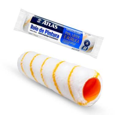 Imagem de Refil Rolo de Pintura 23cm Atlas Lã Anti Respingo Tinta Acrílica Latex