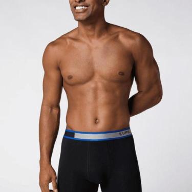 Imagem de Cueca Lupo Boxer Algodão com Elastano 784-064, Preto, G