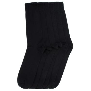 Imagem de Kit 3 Pares de Meia Selene Social Cano Longo Masculina - Preto