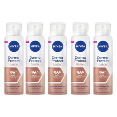 Imagem de Kit 5 Antitranspirante Nivea Derma Protect Clinical 150 Ml