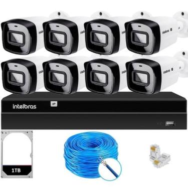 Imagem de Kit 8 Câmeras IP Vipc 1230B Intelbras NVD 1408P HD 1TB