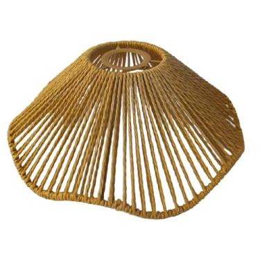 Imagem de Baoblaze Abajur pendente de tecido, abajur para luminárias suspensas, capa para lustre para ilha de cozinha, casa de fazenda, hotel