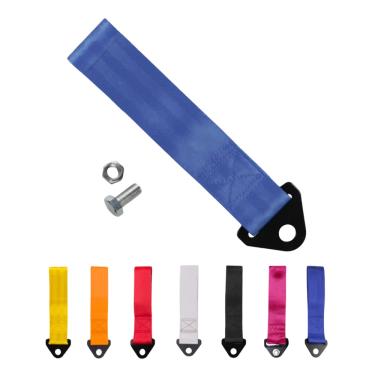 Imagem de Kit Tow Strap Fita Cinta de Reboque Azul Engate Estilo BR