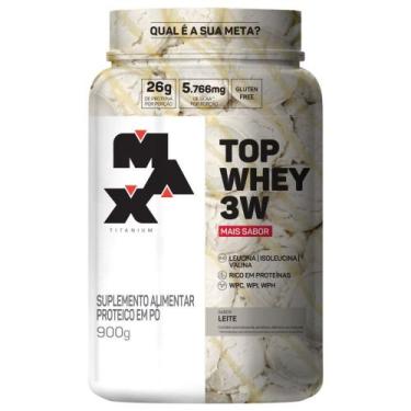 Imagem de Top Whey Mais Sabor Leite - 900g - Max Titanium