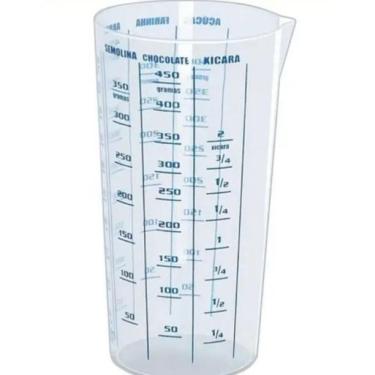 Imagem de 2X Copo Plastico Medidor Dosador Receitas Graduado 500 Ml Co