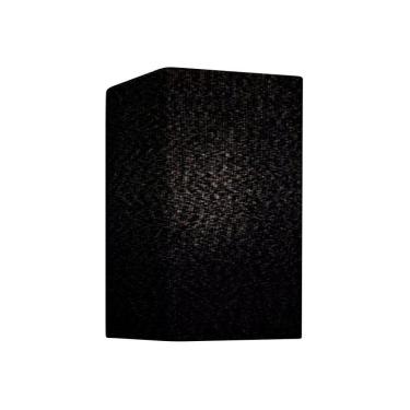 Imagem de Arandela Retangular Retro Md-2002 Cúpula Em Tecido 25-16x10cm Preto - Bivolt