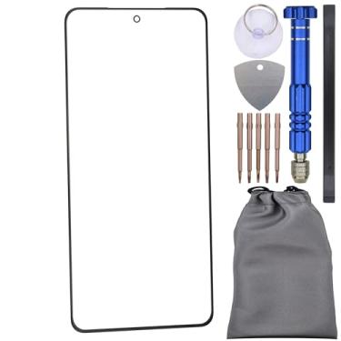 Imagem de Peça de reparo de tela de vidro com adesivo OCA para OnePlus Ace 5 PKG110 Preto