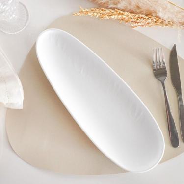 Imagem de Travessa Melamina Texture 30cm Branco