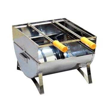 Imagem de Churrasqueira Fechada Inox 2 Espetos 30x28x24cm