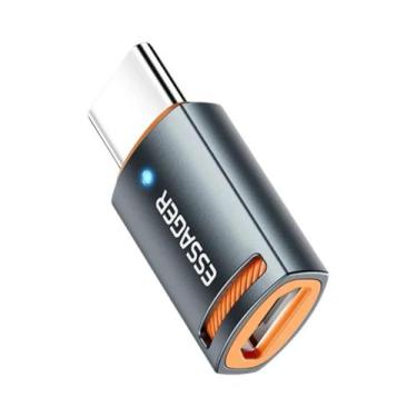 Imagem de Adaptador OTG Tipo-C Para USB Micro Fêmea Essager Conversor USB3.0 OTG