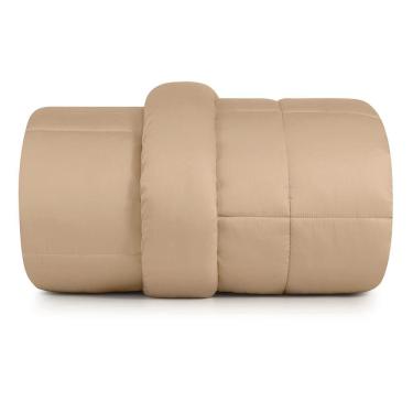 Imagem de Edredom Plumi King  Altenburg Algodão Lux 200 Fios  Bege Caramelo