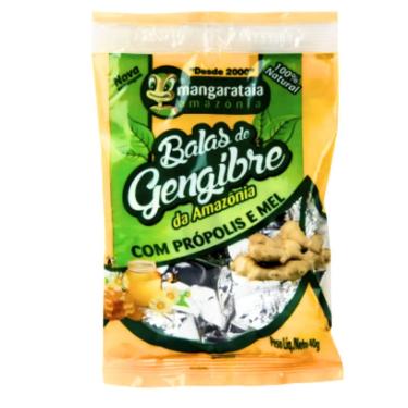 Imagem de Balas de Gengibre da Amazônia com Própolis e Mel  40 g - 100% natural