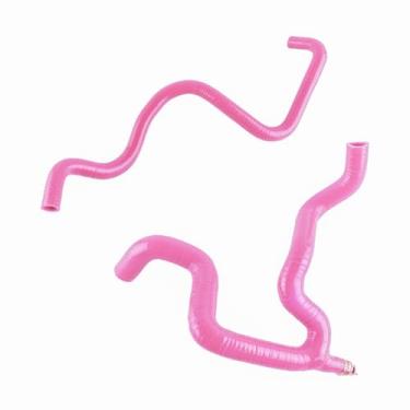 Imagem de XAJINGSU Kit de tubo de refrigeração de mangueira de radiador de silicone para carro 3 peças para Peugeot 106 GTI/Citroen SAXO 1.6L VTS 16V TU5J4 com parafuso de sangria 11 cores (rosa brilhante)
