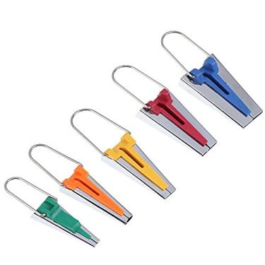Imagem de 5 peças/conjunto de fita de viés de tecido, acessórios de costura doméstica, máquina de encadernação de ponto overlock para artesanato faça você mesmo