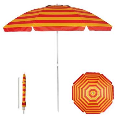 Imagem de Guarda Sol Alumínio Articulado 2 Metros Sombreiro Praia Piscina - Mor,