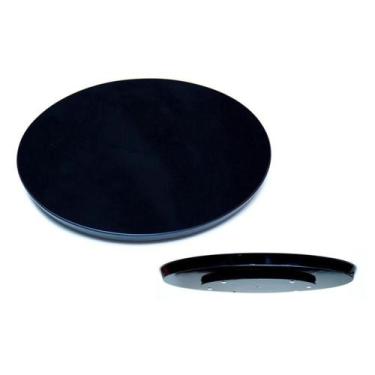 Imagem de Prato Giratório Sobrepor Servir Mesa De Jantar Preto 60 Cm - SANNA DEC