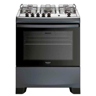 Imagem de Fogão De Piso 5 Bocas Supreme Titanium Dako Com Mesa Inox Forno 100 Li