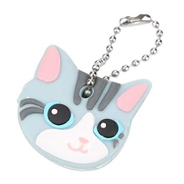 Imagem de RiToEasysports Bonito Filhote de Cachorro Pug Gato Chaveiro Chave Chique Design Saco Pingente, Legal e Elegante Capa Chave, para Amigos e Namorada