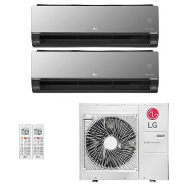 Imagem de Ar-Condicionado Multi Split Inverter LG 36.000 (1x Evap HW Artcool 18.000 + 1x Evap HW Artcool 24.000) Quente/Frio 220V