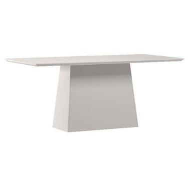 Imagem de Mesa De Jantar 180 Cm Barbara Com Vidro Off White – New Ceval