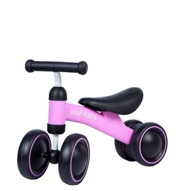 Imagem de Bicicleta De Equilíbrio Andador Infantil S/Pedal 4 Rodas Unissex (Rosa)