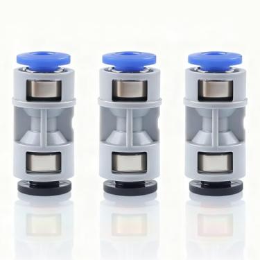 Imagem de Acessórios para impressora 3D, substituição de conector de tubo PTFE (3 peças) para BambuLab P1P/P1S/X1/X1C/X1E: Adaptador de encaixe pneumático - alimentação suave garantida