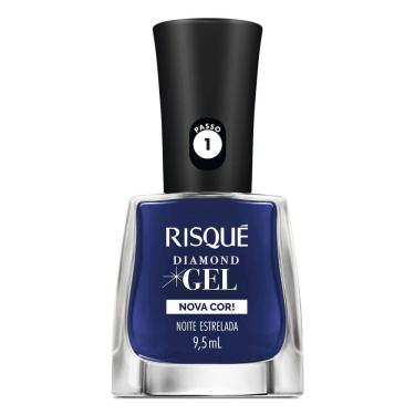 Imagem de Esmalte Risqué Diamond Gel Nova Cor Noite Estrelada 9,5ml