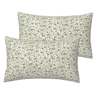 Imagem de VIREOTHIA Conjunto de 2 capas de almofada floral floral primavera margarida 30 x 50 conjunto de 2 capas de almofada decorativas flores vintage retângulo capas de almofada para sofá-cama decoração de