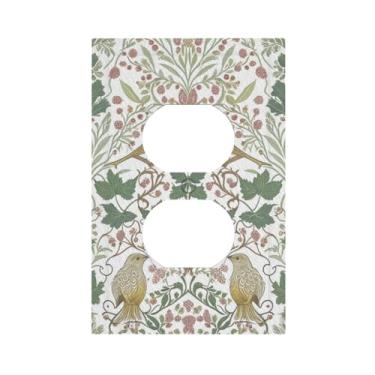Imagem de Capas de interruptor de luz decorativa William Morris 1 Gang Single Duplex Outlet Placa de parede placa elétrica para decoração de casa