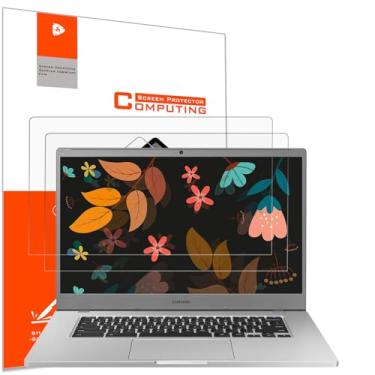 Imagem de YINOVEEN Pacote com 2 protetores de tela antirreflexo de 15,6 polegadas para laptop Samsung Chromebook 4 Plus 15,6 polegadas, Samsung Galaxy Book2 Pro SE 15,6 polegadas, reduz a tensão ocular