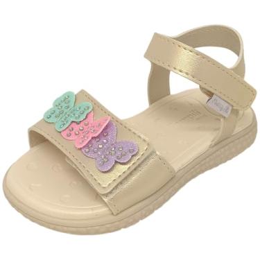 Imagem de Sandalia infantil Menina Borboletas Coloridas Pampili Bia