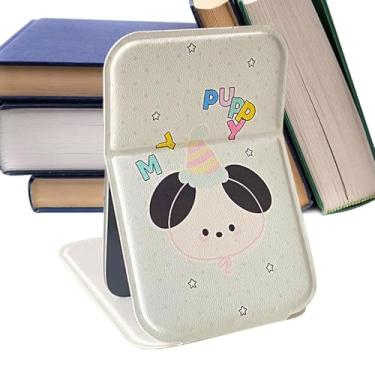 Imagem de Espelho de maquiagem para viagem | Espelho de maquiagem portátil pequeno dobrável | Cuidados pessoais de beleza para spa dormitório meninas mulheres acampamento banheiro quarto bagagem casamento avião