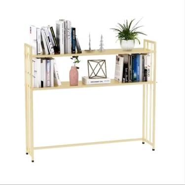 Imagem de Estante de mesa de mesa de ferro forjado estante para mesa de computador, prateleira organizadora de mesa FANJIANI