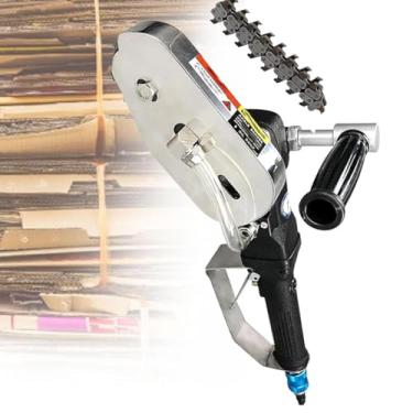 Imagem de HYUIO Máquina de decapagem de papel de papelão portátil, decapador de resíduos de caixa de papelão pneumático, ferramenta de corte de borda de papel, máquina de decapagem de papel industrial de 2500