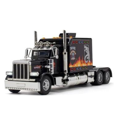 Imagem de Miniatura Diecast Metal Caminhão Peterbilt 389 American Truck - Escala 1/24 (Preto)