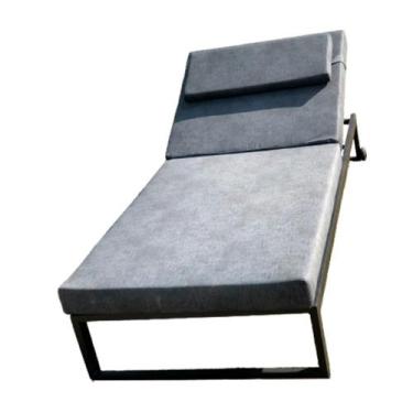 Imagem de Chaise Espreguiçadeira de Alumínio com almofada para piscina - Sarah M