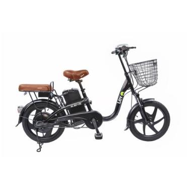 Imagem de Bicicleta Elétrica Aro 18" LEV E-Bike 350W, Preto