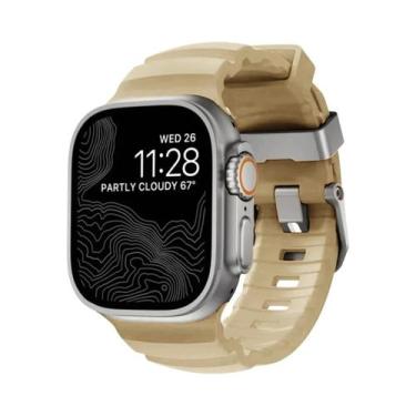 Imagem de Pulseira Esportiva De Silicone Para iWatch Ultra2 Apple Watch 46mm 49m