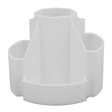 Imagem de Porta-canetas giratório de 360 ​​graus Organizador de mesa Armazenamento de lápis de grande capacidade Acessórios de trabalho Suporte de papelaria multifuncional para escritório