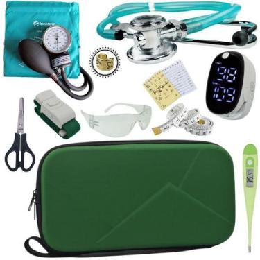 Imagem de Kit Enfermagem Com Case Premium Incoterm - Love Saude, VERDE INCOTERM