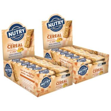 Imagem de 2x Barra de Cereais Nutry Aveia com Banana e Mel 24 Unidades 22g, Avei