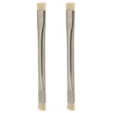 Imagem de SUNGOOYUE Conjunto de Escova de Limpeza Antiestática, Construção Metálica, 40g Leve, Seguro contra ESD para Eletrônicos, Telefones Celulares, Teclados, Pacote Com 2