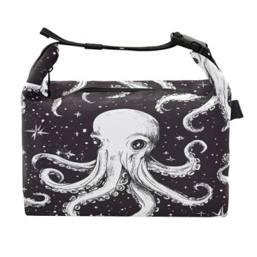 Imagem de STAYTOP Lancheira de polvo flutua no espaço com fivela de alça, lancheira isolada para meninos e meninas, lancheira térmica para trabalho escolar