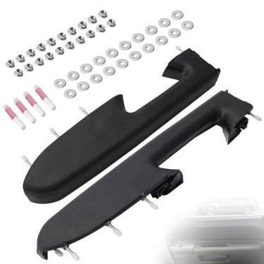 Imagem de LLYZFED 22818465 22818470 Kit de reparo de braço dianteiro esquerdo e direito par adequado para Chevy Silverado/GMC Sierra 1500 2500HD 3500HD 2010–2014 Apoio de braço de painel de porta com alça