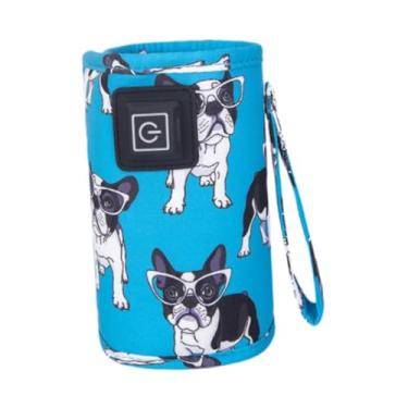 Imagem de Dynwave Bolsa Aquecedora de Mamadeira Portátil com Isolamento Térmico e Conexão USB para Alimentação Noturna em Viagens, Azul