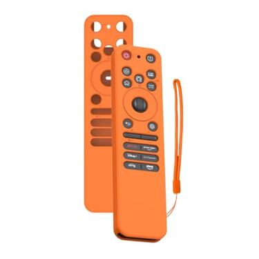 Imagem de Capa para LG MR25GA Original Remotes 2025, FJIASTB Capa protetora de silicone macio para crianças, à prova de choque, à prova d'água (laranja)