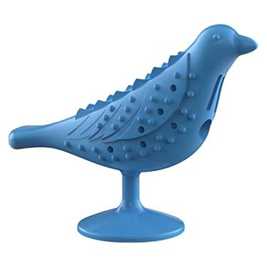 Imagem de Comedouro para Gato Brinquedo Interativo Dispenser de Comida e Petiscos Quebra-Cabeça Estimulação Pets Limpeza Dentes Morder Durante a Odontogênese Borracha Natural